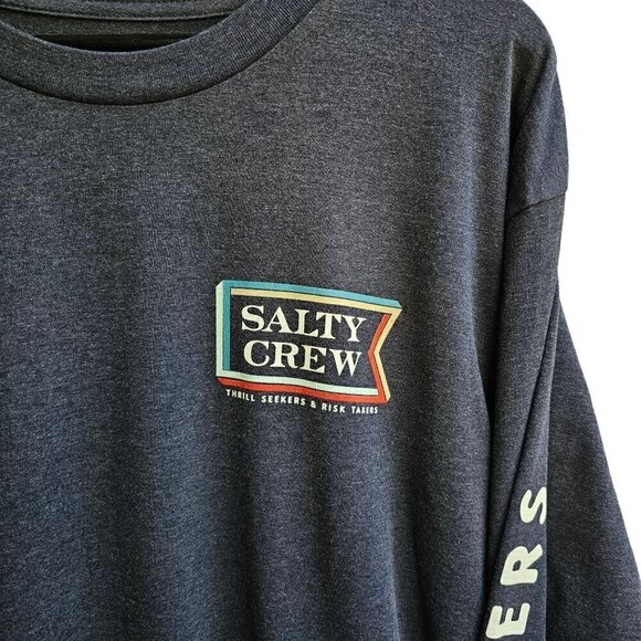 Salty Crew Men's Large Long Sleeve Shirt - Thrill Seekers & Risk Takers, Size L - Picture 6 of 8